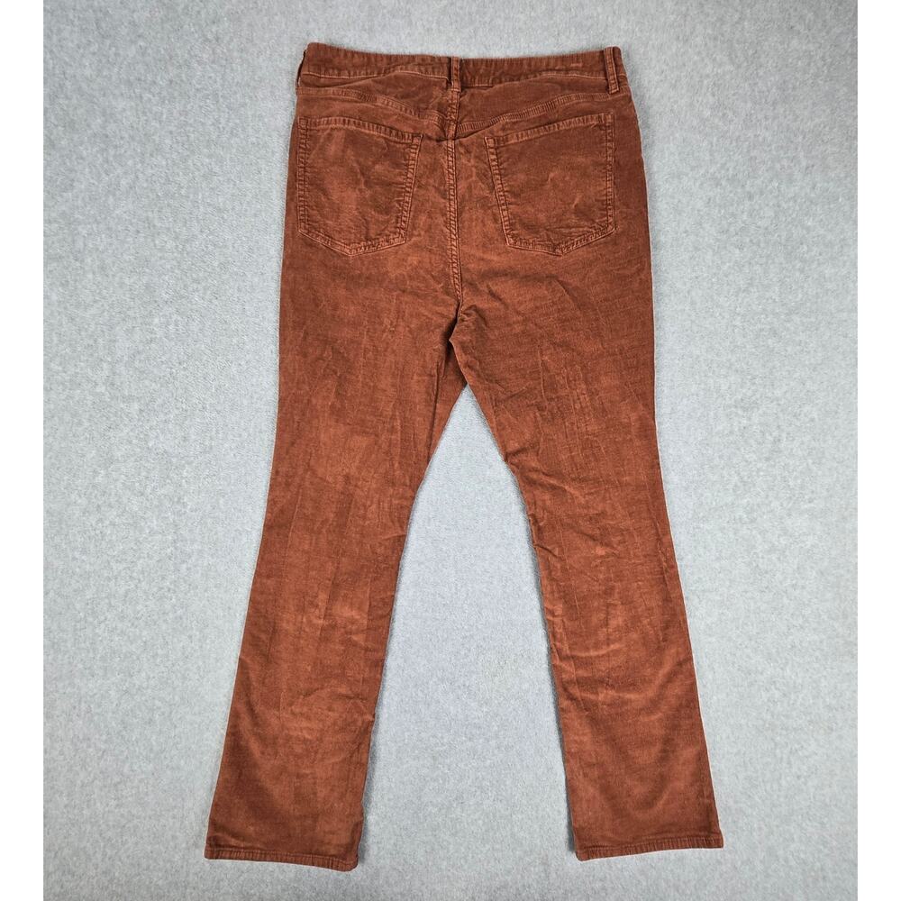 Old Navy Womens 14 High-Rise Kicker Boot-Cut Corduroy Pants Rust Color - Picture 3 of 16